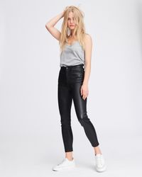 Rag & Bone Nina Leather High-rise Pants - Black