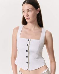 Rag & Bone - Mariana Linen-Blend Vest - Lyst