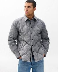 Rag & Bone - Dane Wool-Cashmere Quilted Shirt Jacket - Lyst