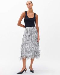 Rag & Bone - Billie Sequined Tassel Midi Skirt - Lyst