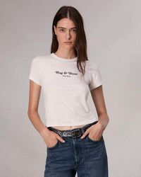 Rag & Bone - Mini Script Rb Tee - Lyst