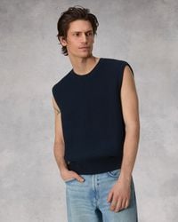 Rag & Bone - Karson Cotton Sweater Vest - Lyst