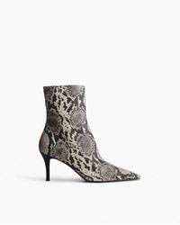 Rag & Bone - Mercer Embossed Leather Ankle Boots - Lyst