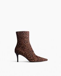 Rag & Bone - Mercer Leopard Calf Hair Ankle Boots - Lyst
