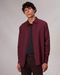 Rag & Bone - Finch Textured Striped Shirt - Lyst