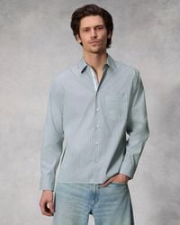 Rag & Bone - Dalton Striped Hemp Cotton Shirt - Lyst