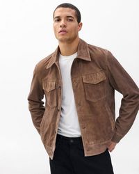 Rag & Bone - Rb Suede Trucker Jacket - Lyst