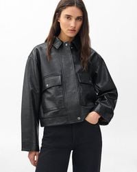 Rag & Bone - Nonie Lamb Leather Jacket - Lyst