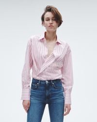 Rag & Bone - Indiana Striped Cotton Poplin Shirt - Lyst