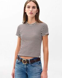 Rag & Bone - Luca Striped Baby Tee - Lyst