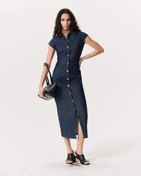 Rag & Bone - Rbairflex Leah Denim Midi Dress - Lyst
