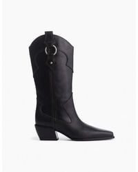 Rag & Bone - Joni Leather Cowboy Boots - Lyst