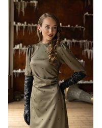 RainSisters - Long Sleeve Midi Dress - Lyst