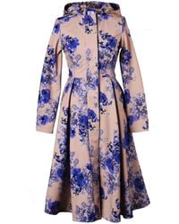 RainSisters - Fit And Flare Coat With Pleated Skirts - Lyst