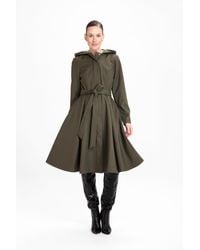 RainSisters - Fit And Flare Coat With Pleated Skirt - Lyst