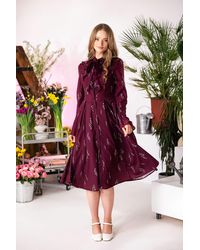 RainSisters - Floral Midi Dress With Ruffles - Lyst