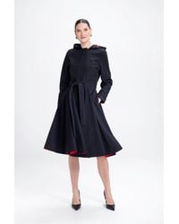 RainSisters - Fit And Flare Coat With Full Circle Skirt - Lyst