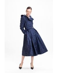 RainSisters - Double Breasted Trench Coat - Lyst