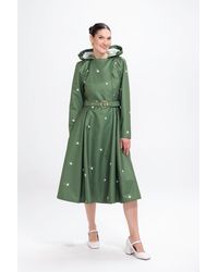 RainSisters - Double Breasted Trench Coat - Lyst