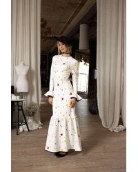 RainSisters - Floral Long Sleeve Maxi Dress - Lyst
