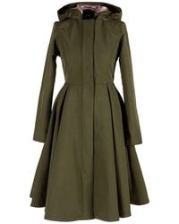 RainSisters - Fit And Flare Coat With Pleated Skirt - Lyst