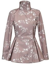 RainSisters - Double Breasted Jacket With Detachable Hood - Lyst