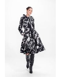 RainSisters - Fit And Flare Coat With Full Circle Skirt - Lyst
