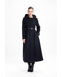 RainSisters - Double Breasted Coat With Trapeze Cut - Lyst