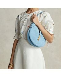 Polo Ralph Lauren - Kleine Suède Polo Id Schoudertas - Lyst
