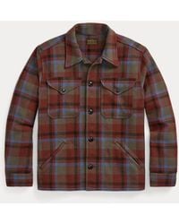 RRL - Plaid Wool Twill Shirt Jacket - Lyst