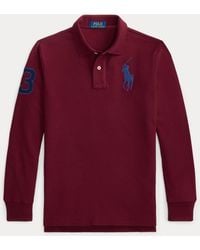 Polo Ralph Lauren - Ralph Lauren Boy's Big Pony Mesh Long-Sleeve Polo Shirt - Lyst