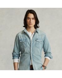 Denim & Supply Ralph Lauren Denim Western Shirt in Blue for Men | Lyst