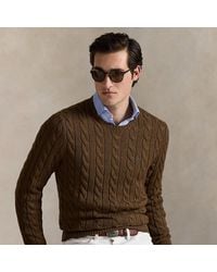 Polo Ralph Lauren - Baumwollpullover Mit Zopfmuster - Lyst