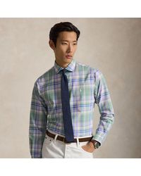 Polo Ralph Lauren - Custom Fit Plaid Oxford Shirt - Lyst