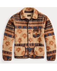 RRL - Wool-Blend Pile Fleece Jacket - Lyst