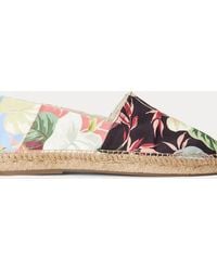 RALPH LAUREN PURPLE Label Bowsworth Lino Grande Polo Pony Espadrillas Nuovo  EUR 166,75 - PicClick IT