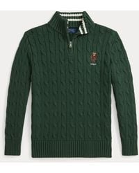 Polo Ralph Lauren - Ralph Lauren Boy's Polo Bear Cable-Knit Cotton Sweater - Lyst