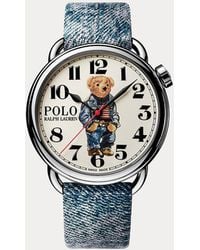 Polo Ralph Lauren - 42 Mm Denim Polo Bear Steel Dial - Lyst