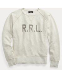RRL - Logo Fleece Pullover - Lyst