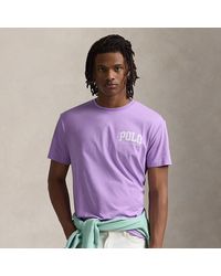 Polo Ralph Lauren - Custom-Slim-Fit Jersey-T-Shirt Mit Logo - Lyst