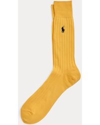 Ralph Lauren - Ribbed Cotton Dress Socks - Lyst