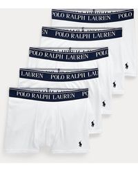 Polo Ralph Lauren - Ralph Lauren Boy's Stretch Cotton Jersey Boxer Brief 5-Pack - Lyst