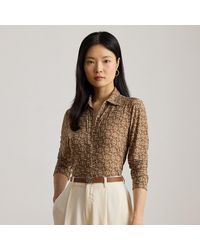 Ralph Lauren - Ralph Lauren Slim Fit Geo-Print Jersey Shirt - Lyst