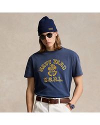 Ralph Lauren - Classic Fit Jersey T-shirt Met Print - Lyst