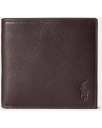 Polo Ralph Lauren - Pebbled Leather Billfold Wallet - Lyst