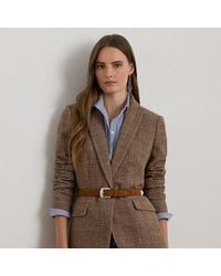 Ralph Lauren - Blazer in twill principe di Galles - Lyst