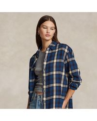 Polo Ralph Lauren - Camicia scozzese oversize in cotone - Lyst