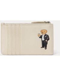 Polo Ralph Lauren - Polo Bear Leather Zip Card Case - Lyst