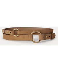 Ralph Lauren - Wide Stacked Suede O-Ring Belt - Lyst