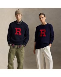 Polo Ralph Lauren - Relaxed Fit Wool Letter Jumper - Lyst
